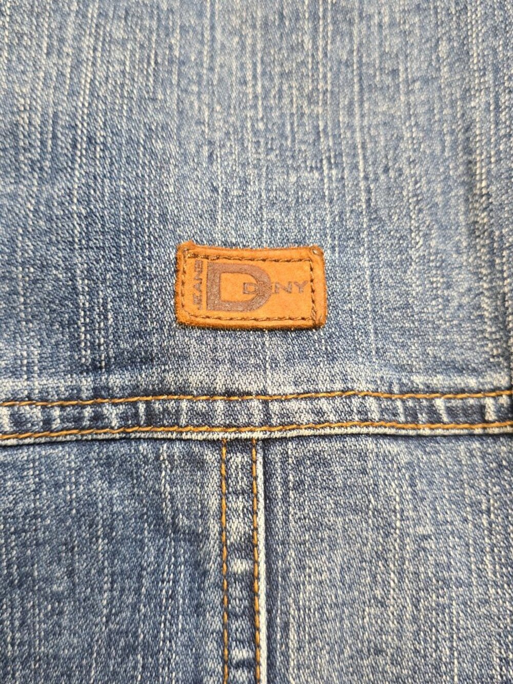 DKNY Jeans Vintage YSK Medium Wash Denim Jacket XL - Picture 7 of 12
